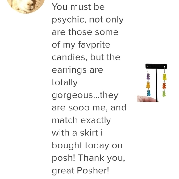 Gummy Bear Earrings Candy Color Drop Earrings - Picture 5 of 12